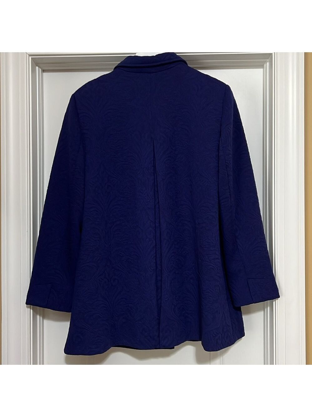 Chico's Deep Royal Blue Swing Coat. Size 3(16). Fully lined. NWT - Picture 5 of 13